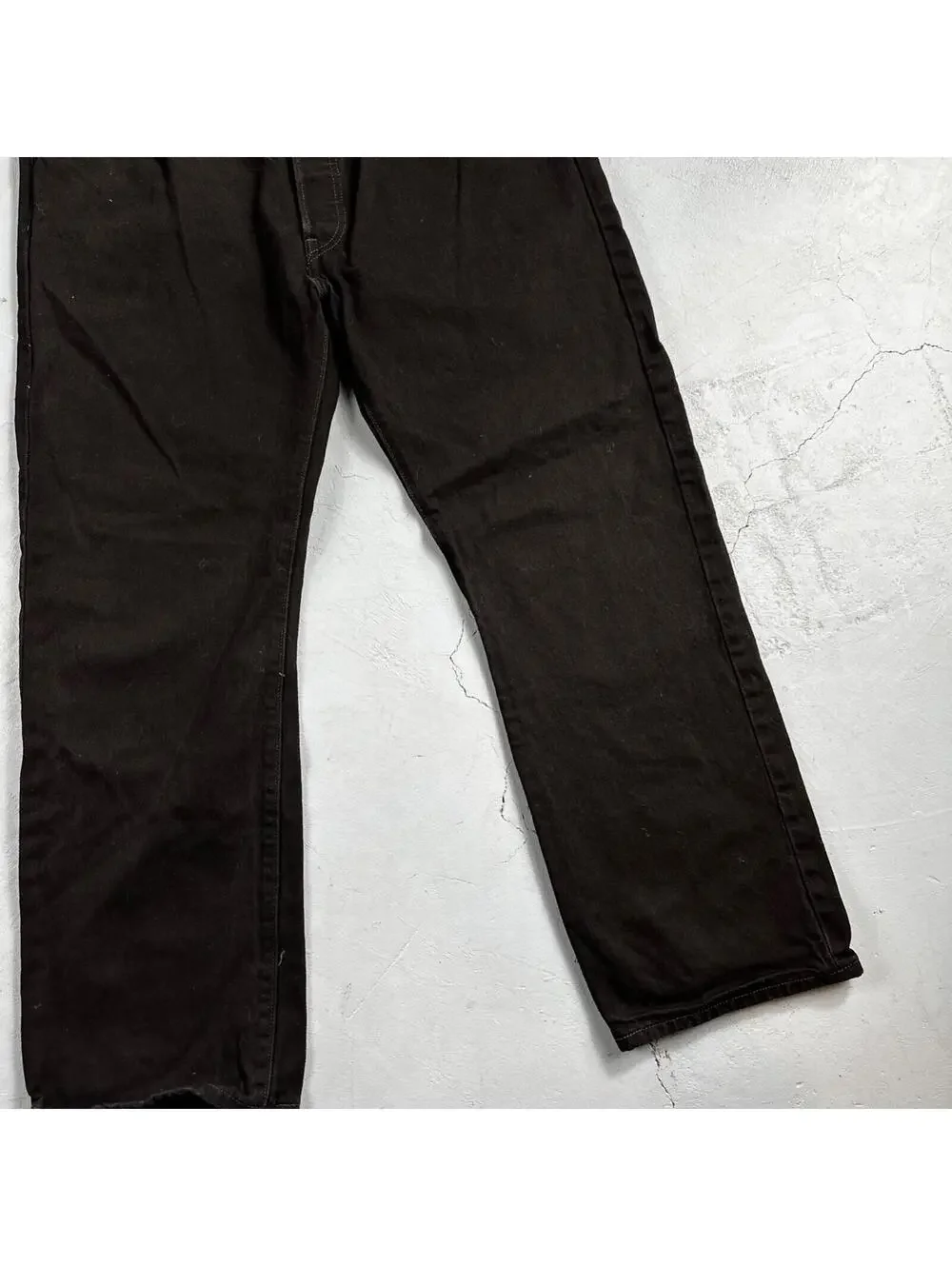 Levis 501 Vintage Y2K Mexico XX Straight Leg Jeans Black Dark Wash 38x30